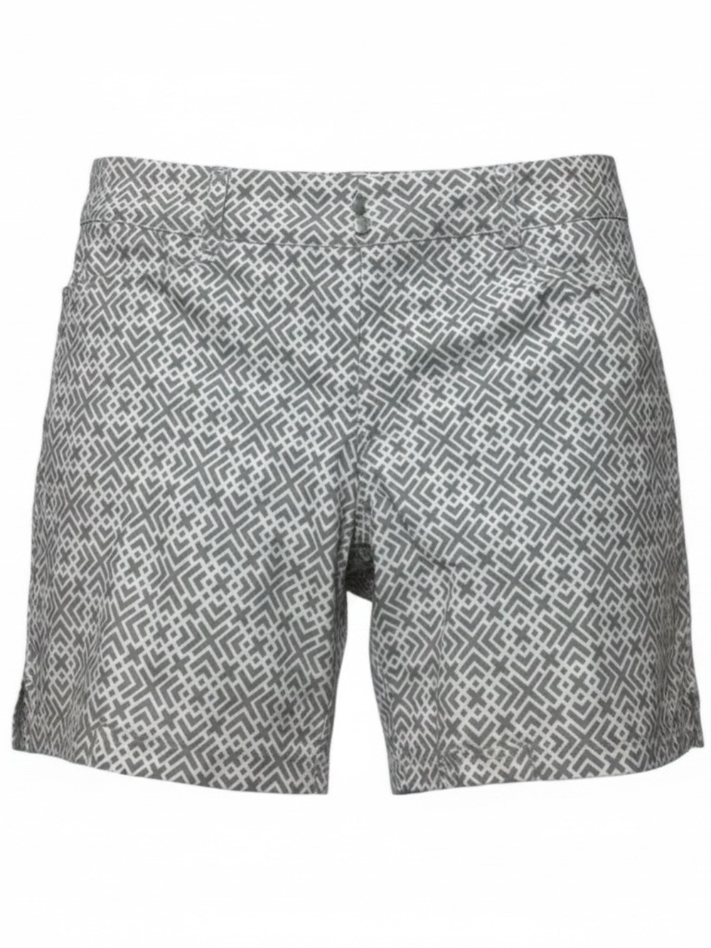 🎉HP🎉 Adidas shorts gray & white geometric design Size 8 EUC